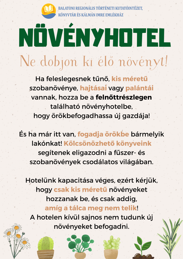 Novenyhotel Plakat Uj