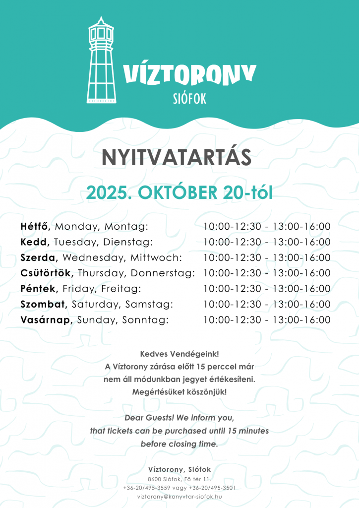 Nyitvatartas 2025.10.20.
