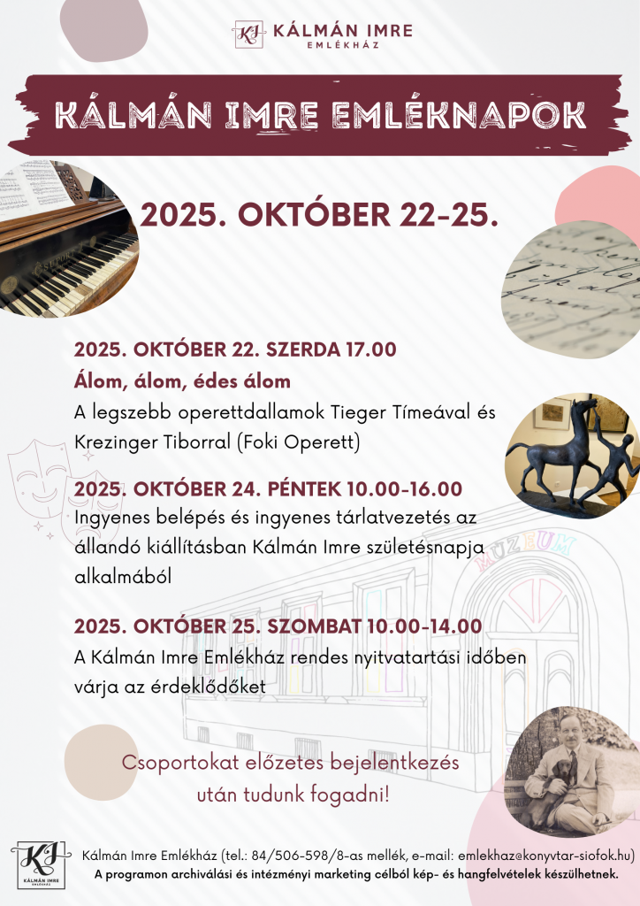 2025.10.22 25.kálmánimreemléknapok plakát2