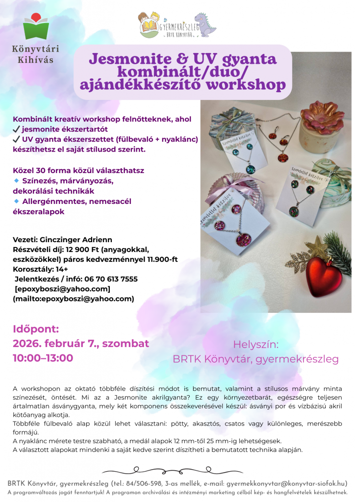 2026 02 07 ekszeres workshoop plakat