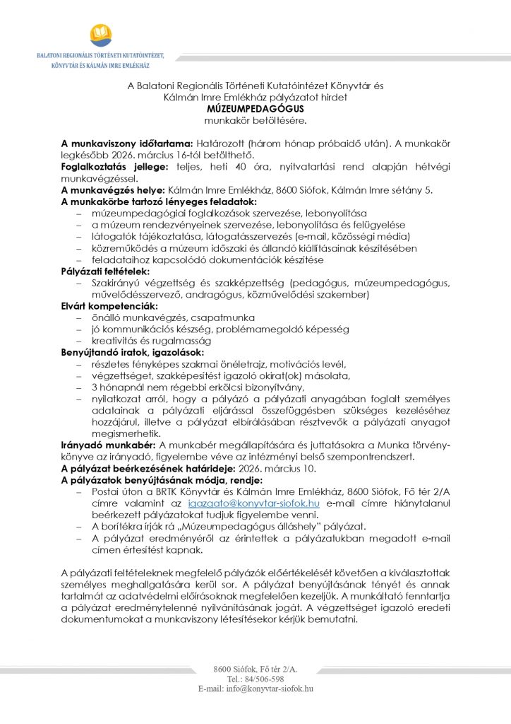 Allashely muzeumpedagogus