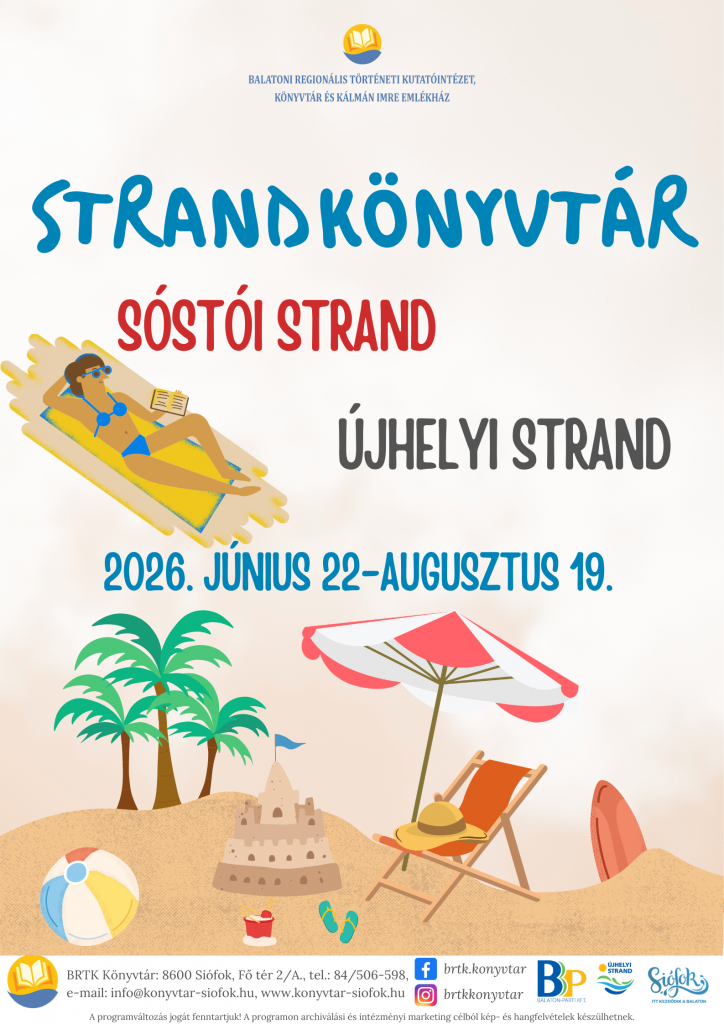 2026 Strandkonyvtar plakat